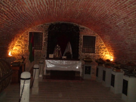 En la cripta se encuentra las cenizas de los protomártires de la ciudad de La Paz. Foto: © Adriana Olivera