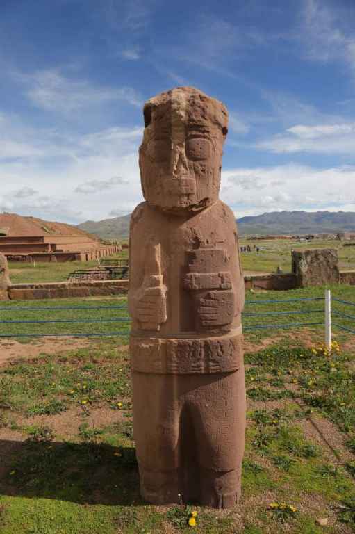 Monolito Fraile en Tiwanaku, Bolivia. Foto: Doly Leytón