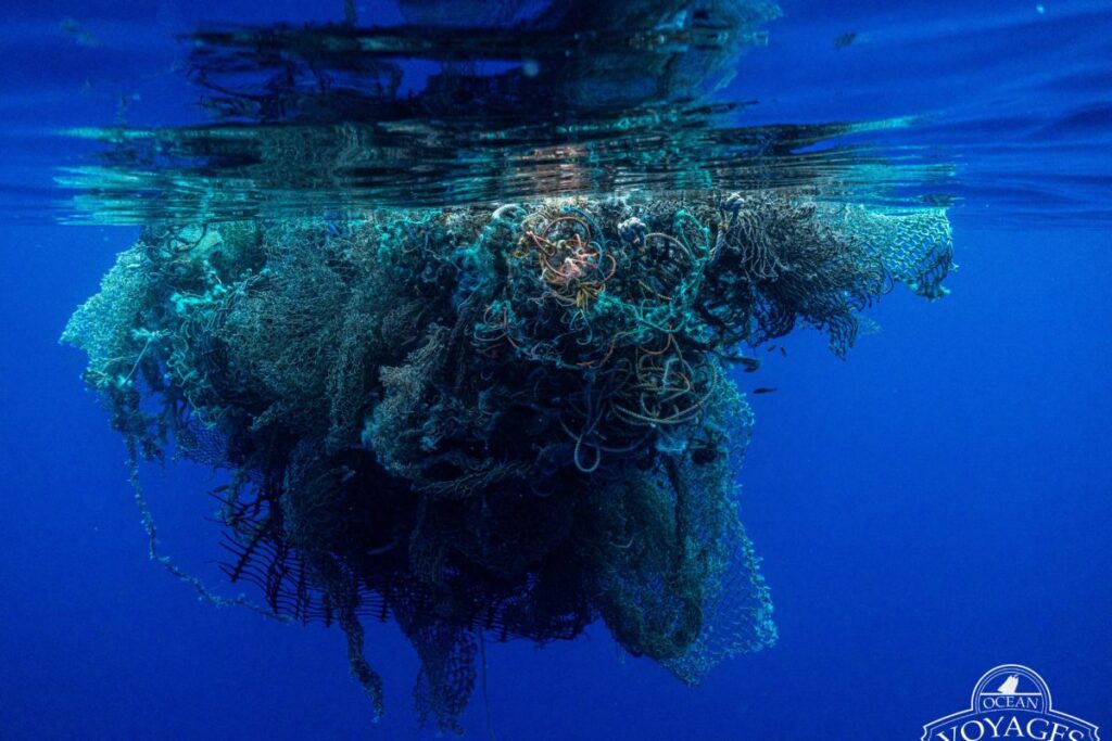 Los aparejos de pesca que son abandonados accidental o intencionalmente en el mar son conocidos como redes fantasma.

Foto:  © Ocean Voyage Institute