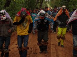 Así llegaron los caminantes a Santiago de Chiquitos en 2022. Foto: CEPAD