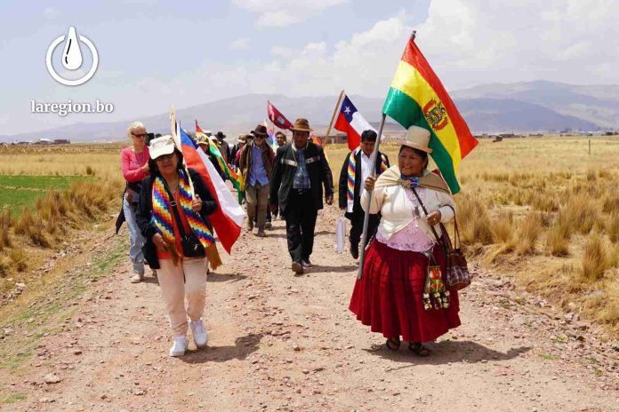 El primer Encuentro Internacional de Comunidades Asociadas al Qhapaq Ñan 2023, realizado en la comunidad Huancollo. / Foto: Asoremuc-QÑ