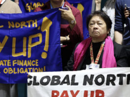 La sociedad civil pidió “trillions” (billones, en español) y no “billions” (miles de millones, en español) para el financiamiento climático. Foto: Kiara Worth / UN Climate Change