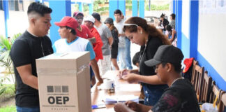 Los habitantes del departamento amazónico de Pando asisten a las urnas en una elección pasada. Foto: cortesía IPDRS