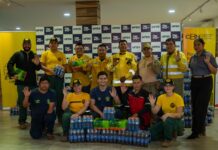 CBN apoya a bomberos con donación de bebidas en el marco de la campaña Guardianes del Bosque