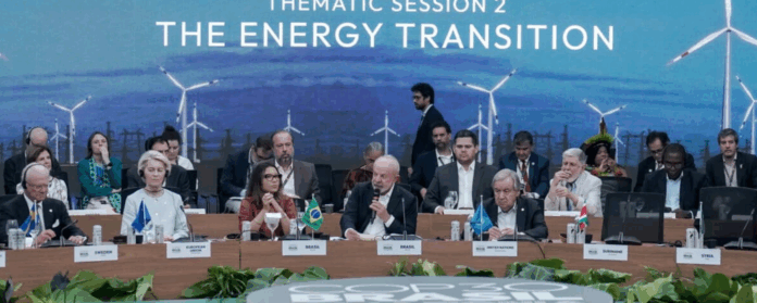 COP30 IA El Presidente de Brasil, Luiz Inácio Lula da Silva, habla sobre la transición energética en la COP30. Foto: cortesía Rafa Neddermeyer/COP30
