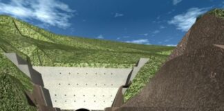 La maqueta virtual del túnel que atravesaría la reserva del Aguaragüe. Foto: cortesía ABC