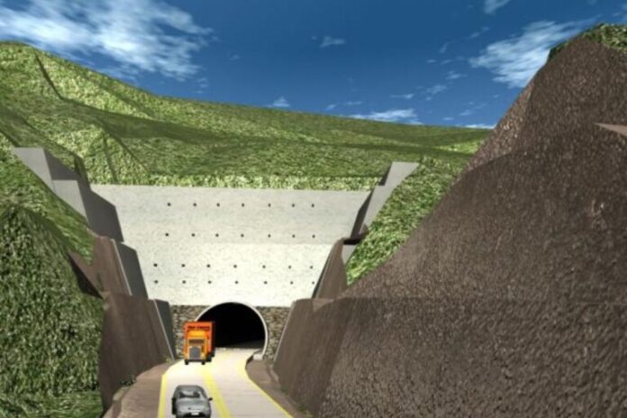 La maqueta virtual del túnel que atravesaría la reserva del Aguaragüe. Foto: cortesía ABC