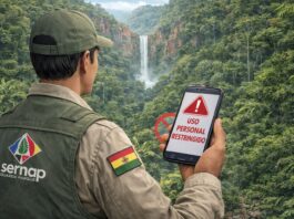 Los guardaparques no podrán difundir información institucional desde sus cuentas personales y deberán utilizar exclusivamente canales oficiales, según el instructivo del SERNAP. Imagen referencial generada con IA.