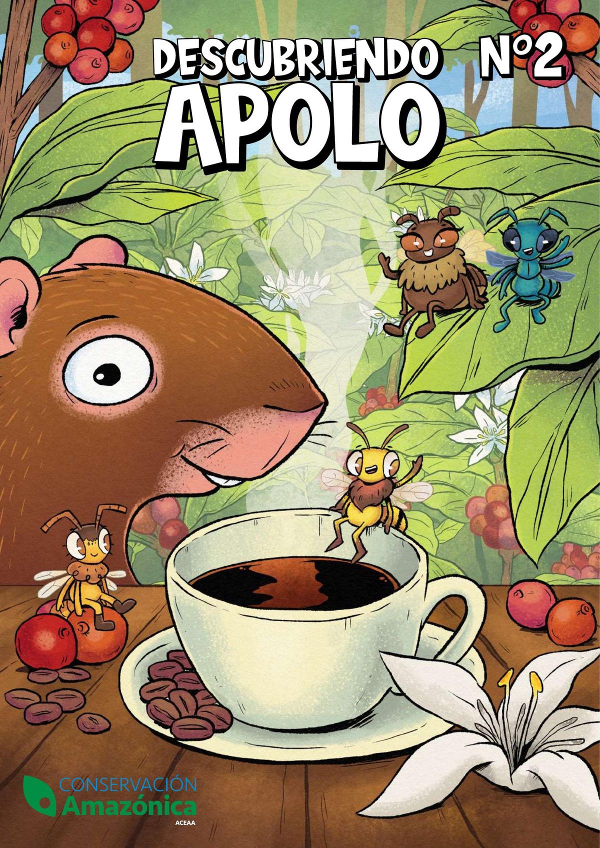 Cómic Descubriendo Apolo Bolivia abejas biodiversidad Amazonía