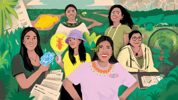 Científicas indígenas Bolivia Ilustración de portada: Juan Pablo Dellacha