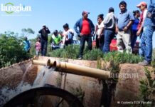 Haciendas ganaderas desvían el río San Lorenzo en la Chiquitania y dejan sin agua a poblaciones indígenas. Foto: TCO Turubó.