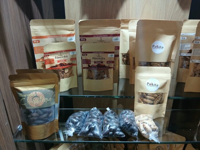 Mujeres productoras llevan a la Expocruz diversos productos del bosque. La almendra chiquitana es la más solicitada.