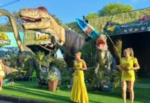 Resorts y parques temáticos lanzan promociones 2×1 y membresías a precios accesibles Din Kong Resort Park, un eco resort y parque temático dedicado a los dinosaurios, está presente en la Expocruz con una imponenente presentación.
